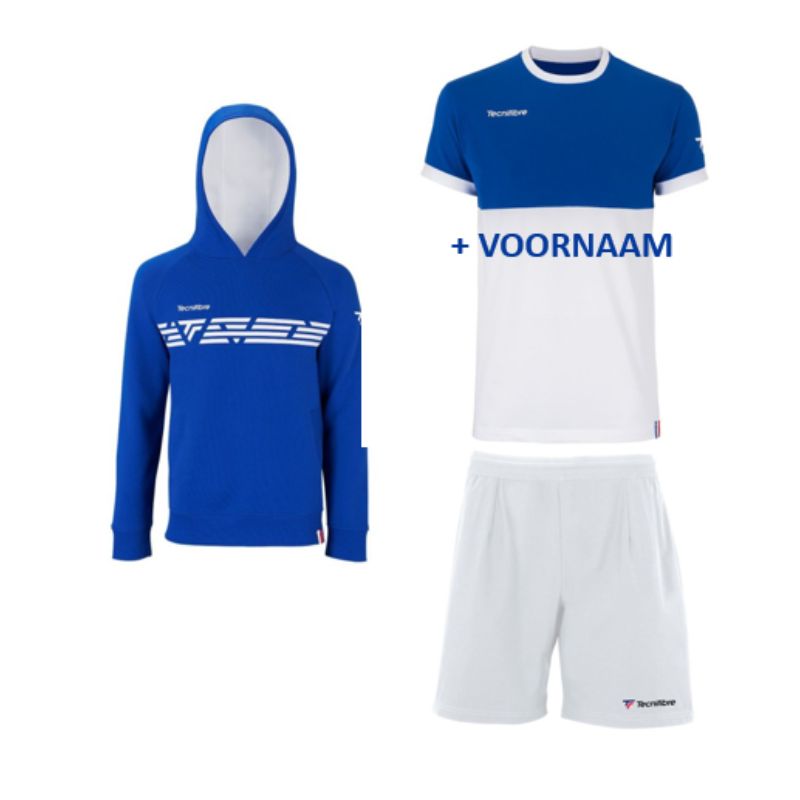 Pakket jongens witte short WK