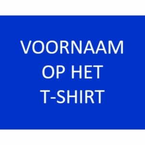 Voornaam T-shirt